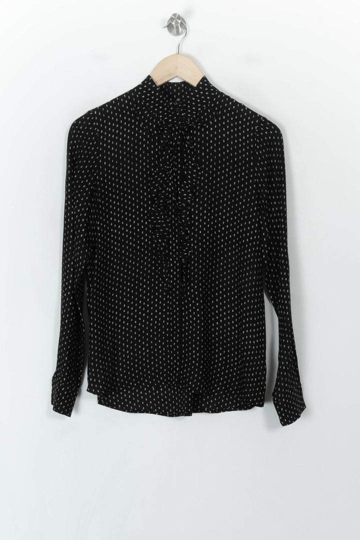 Blouse Noire et Blanche - Taille S/36 de la marque Caroll | PARAD120456 - Vendu par Paradigme - Image 2
