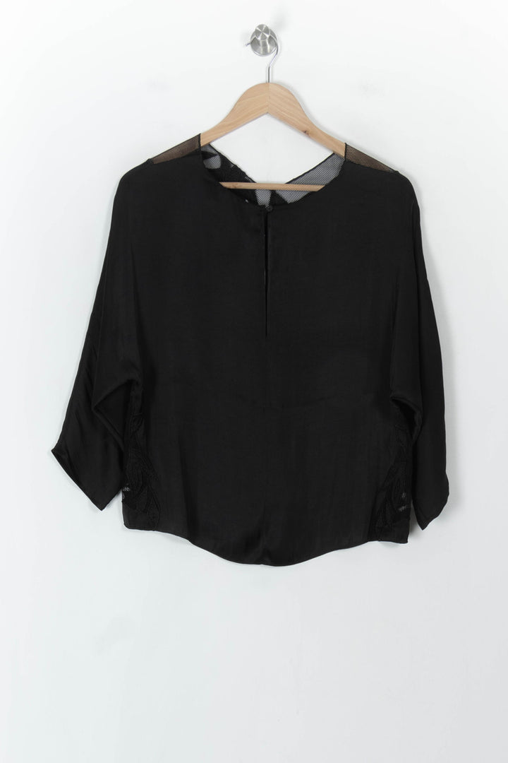 Blouse Noire - Taille S/36 de la marque IKKS | PARAD120457 - Vendu par Paradigme - Image 5