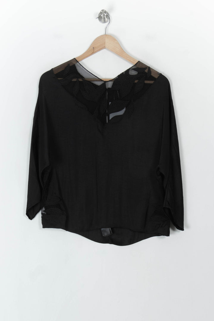 Blouse Noire - Taille S/36 de la marque IKKS | PARAD120457 - Vendu par Paradigme - Image 2