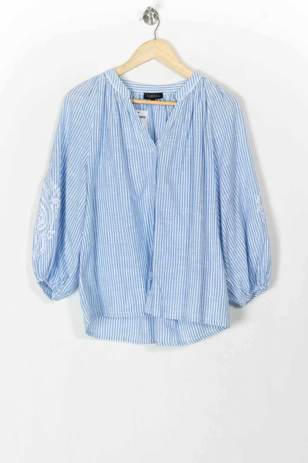 Blouse Bleu et Blanc - Taille S/36 de la marque Caroll | PARAD120458 - Vendu par Paradigme - Image 2
