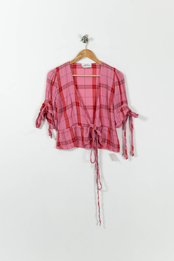 Blouse Rose et Rouge - Taille S/36 de la marque Make My Lemonade | PARAD12046 - Vendu par Paradigme - Image 2
