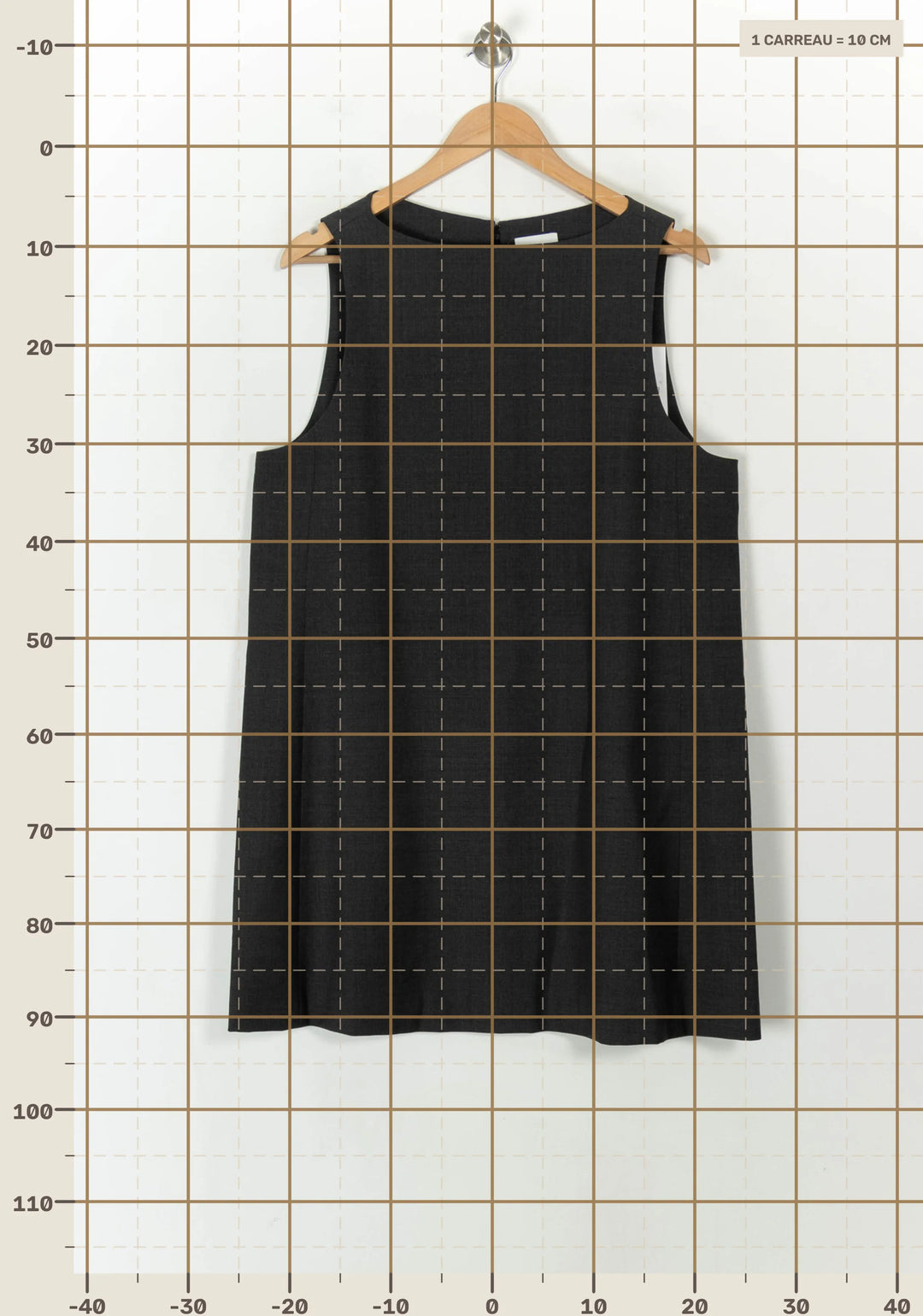 Robe Sans Manches Grise - Taille XL/42 de la marque Claudie Pierlot | PARAD120461 - Vendu par Paradigme - Image 4