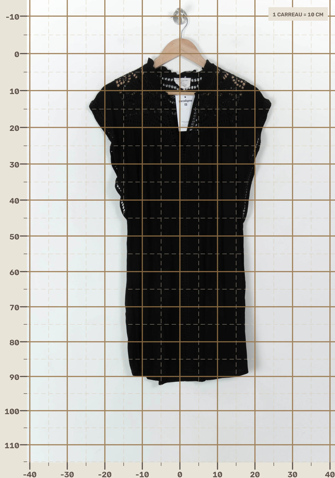 Robe Courte Noire - Taille S/36 de la marque Maison 123 | PARAD120462 - Vendu par Paradigme - Image 4