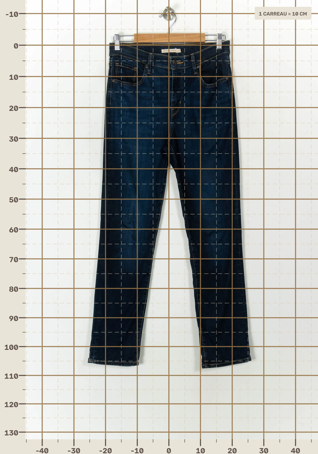 Jean Droit Bleu - Taille L/40 de la marque Levi&