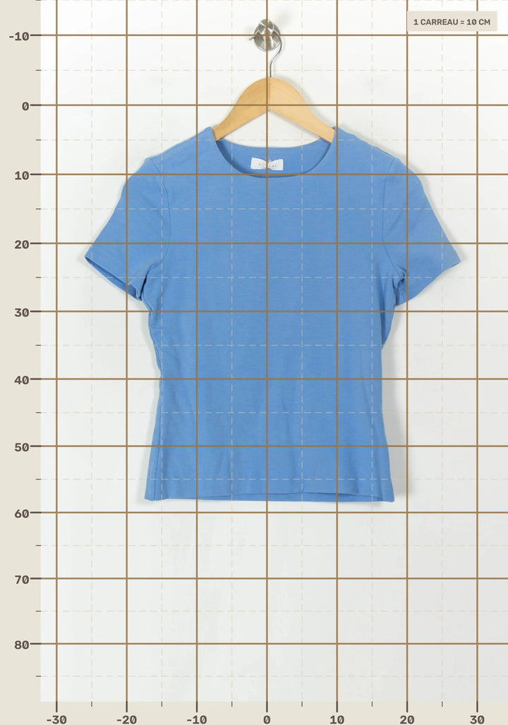 Tee-shirt Bleu - Taille L/40 de la marque Kookai | PARAD120465 - Vendu par Paradigme - Image 4