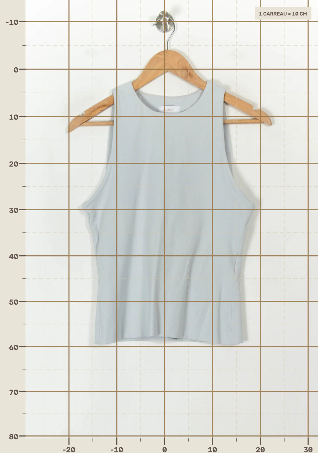 Débardeur Bleu - Taille L/40 de la marque Kookai | PARAD120466 - Vendu par Paradigme - Image 4