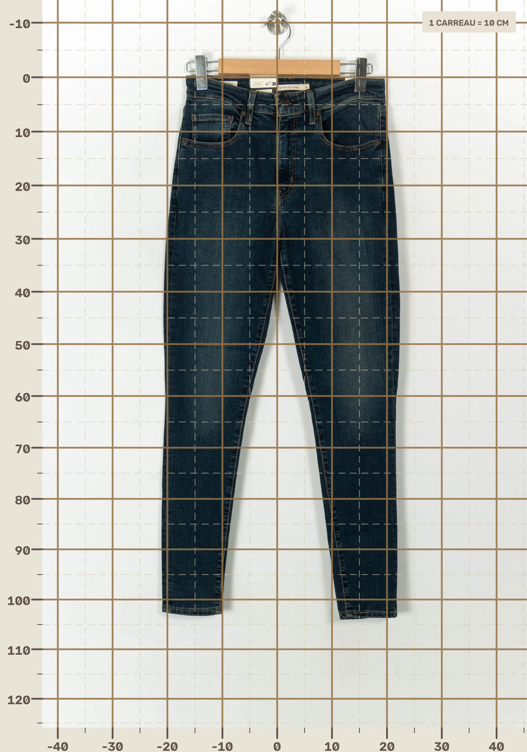 Jean Skinny Bleu - Taille L/40 de la marque Levi&