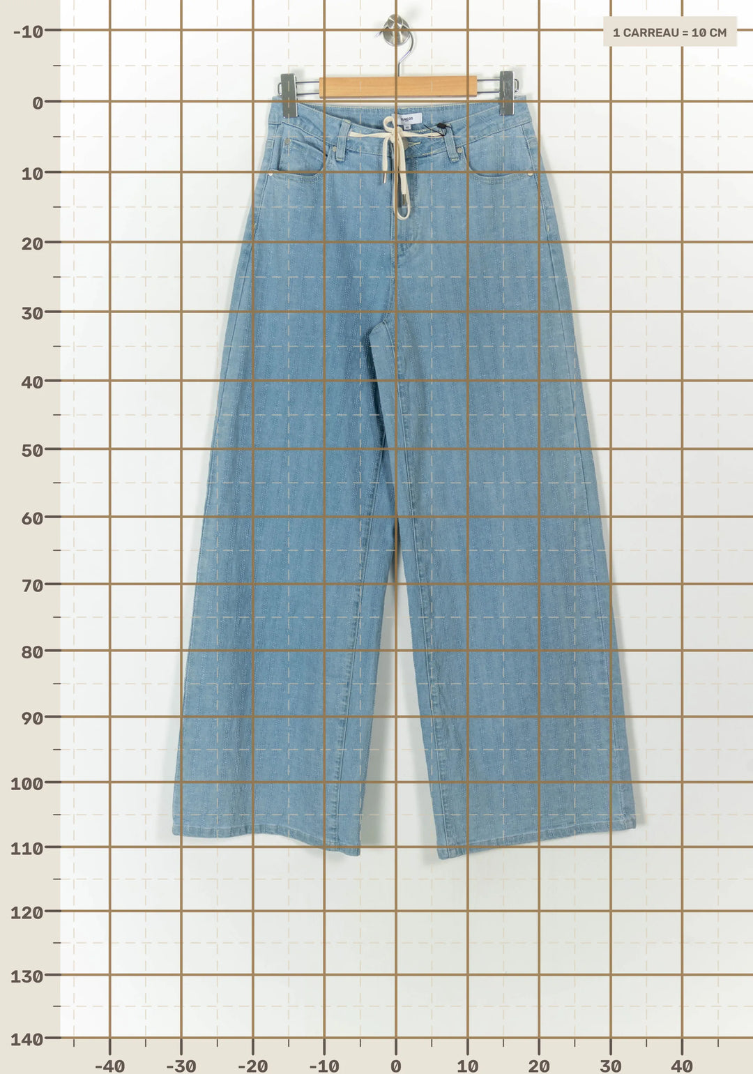 Jean Large Bleu - Taille L/40 de la marque Suncoo | PARAD120469 - Vendu par Paradigme - Image 4