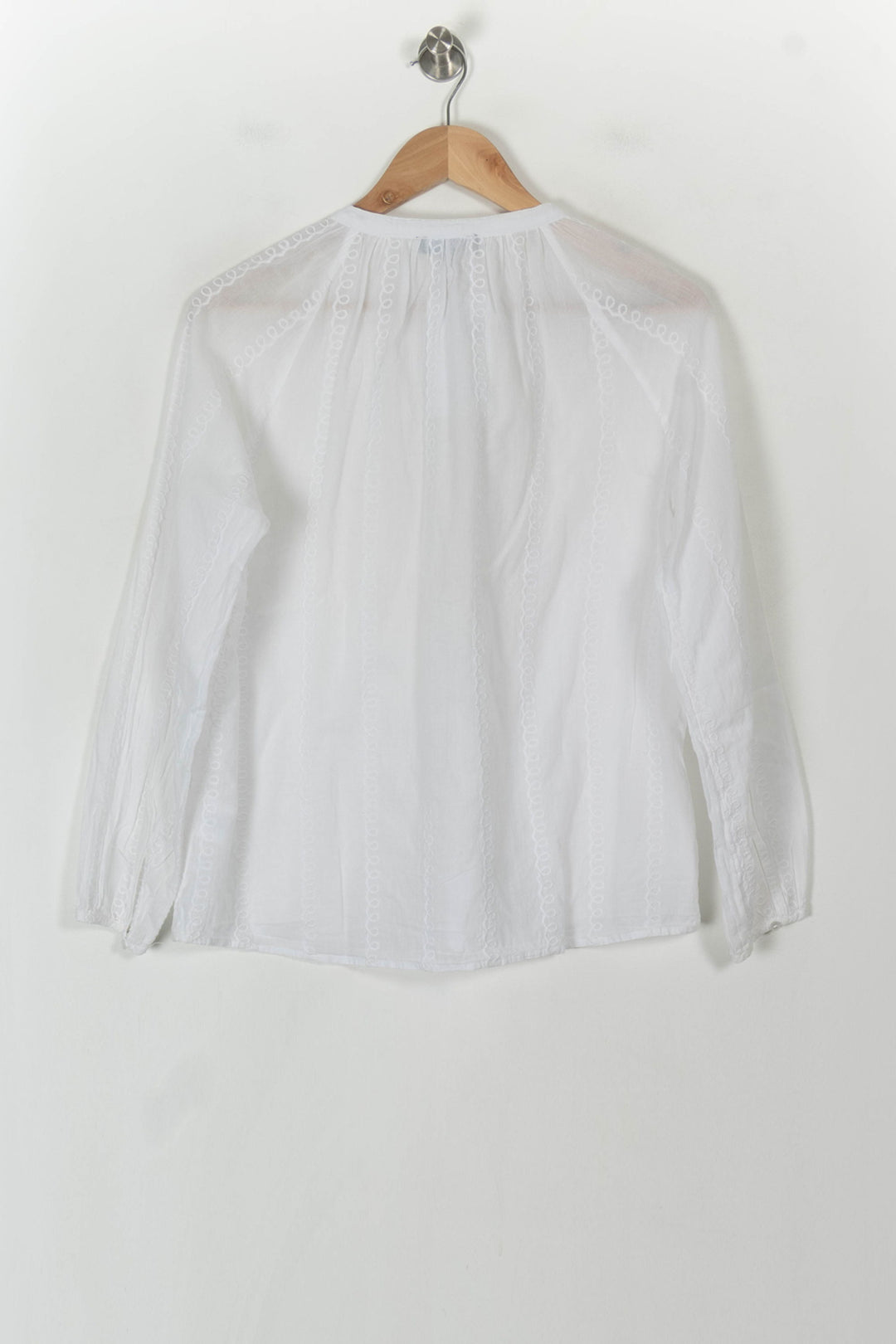 Blouse Blanche - Taille L/40 de la marque Caroll | PARAD120470 - Vendu par Paradigme - Image 5