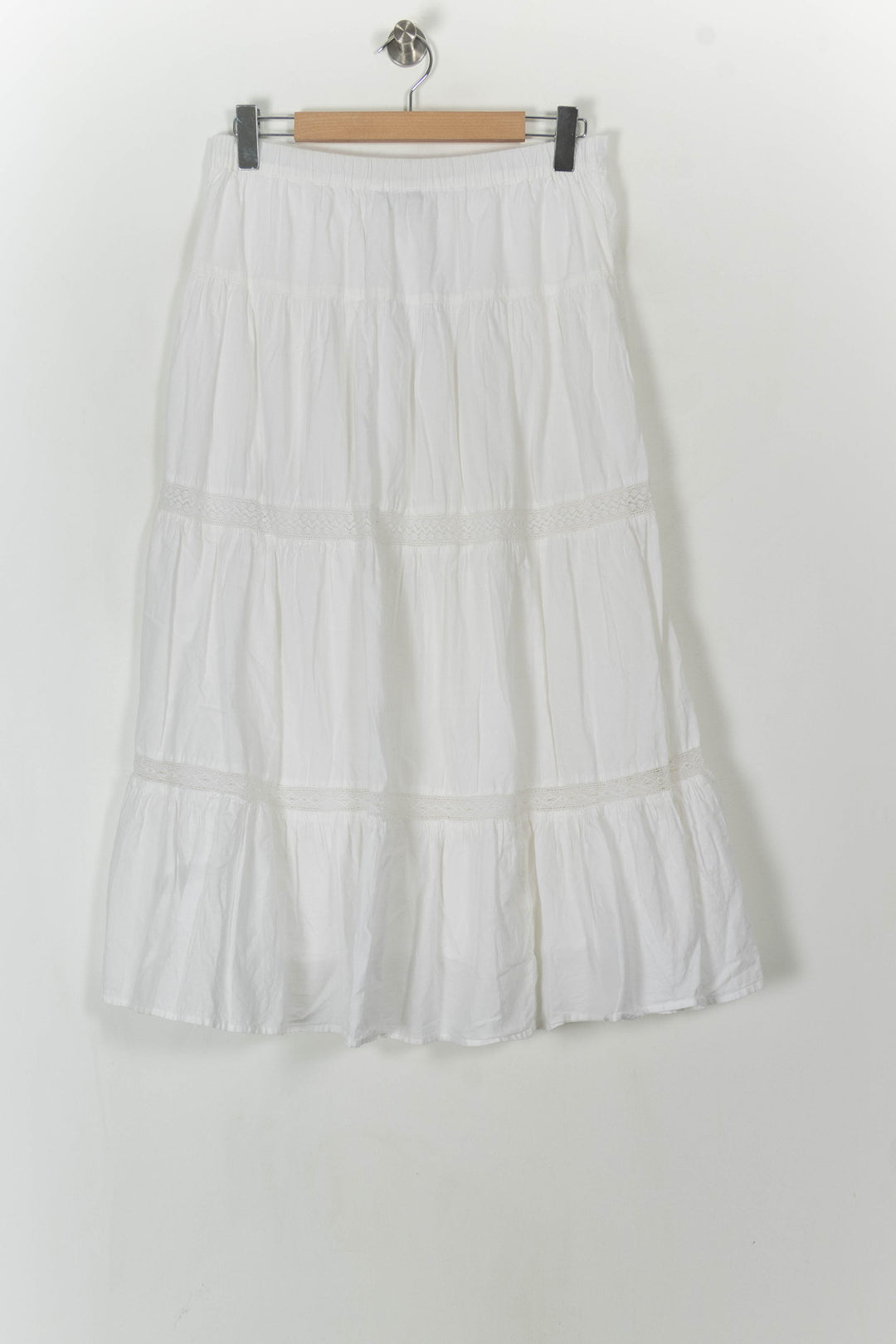 Jupe Longue Blanche - Taille XL/42 de la marque Caroll | PARAD120471 - Vendu par Paradigme - Image 5