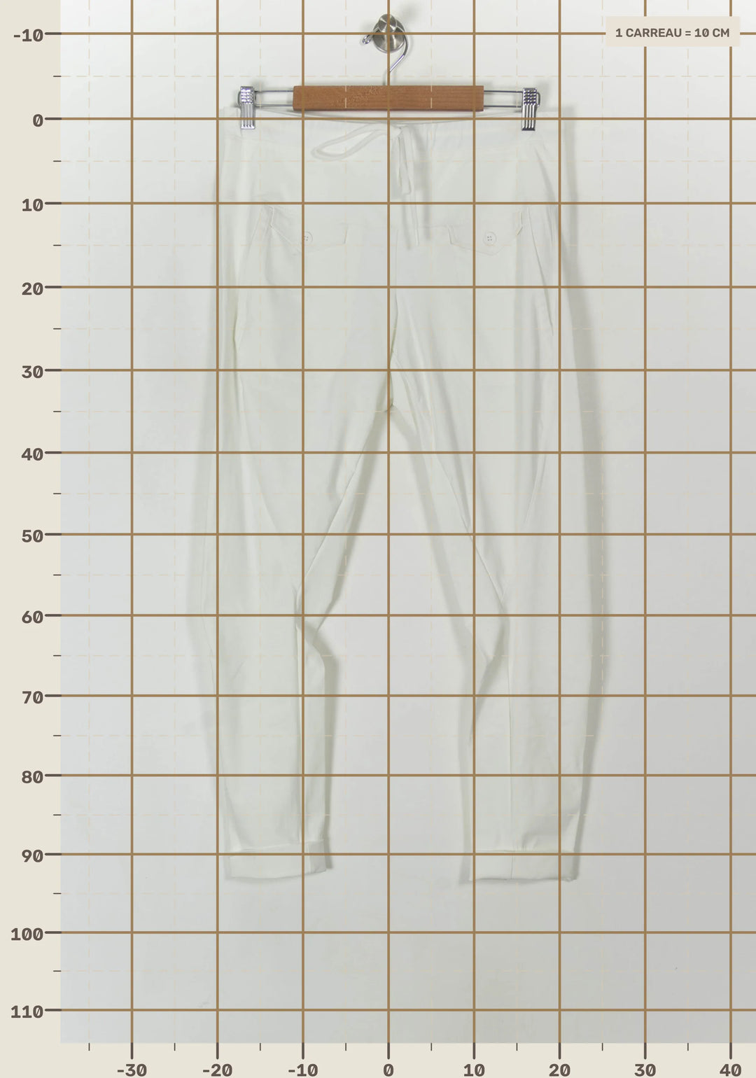 Jogging Blanc - Taille L/40 de la marque Indies | PARAD120472 - Vendu par Paradigme - Image 4