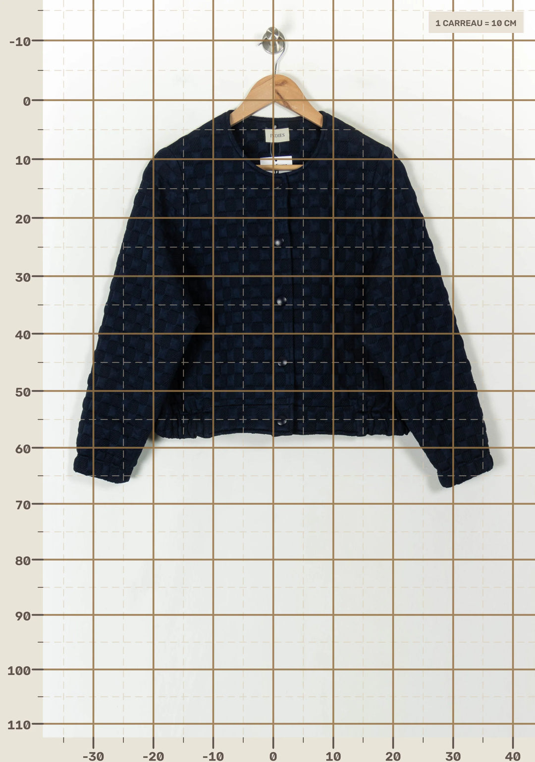 Veste Bleue - Taille L/40 de la marque Indies | PARAD120473 - Vendu par Paradigme - Image 4