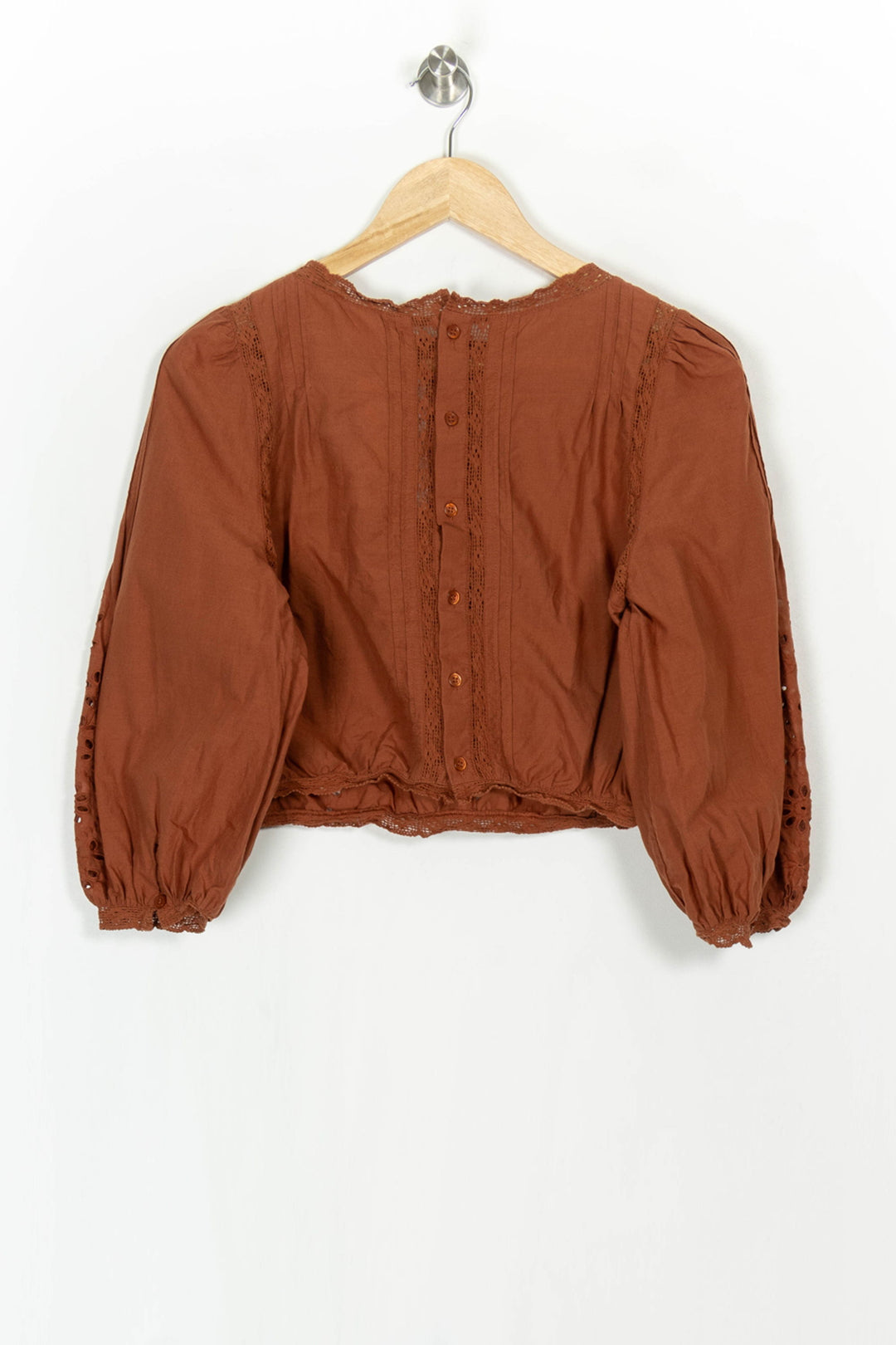 Blouse Orange - Taille XS/34 de la marque Sézane | PARAD120474 - Vendu par Paradigme - Image 5