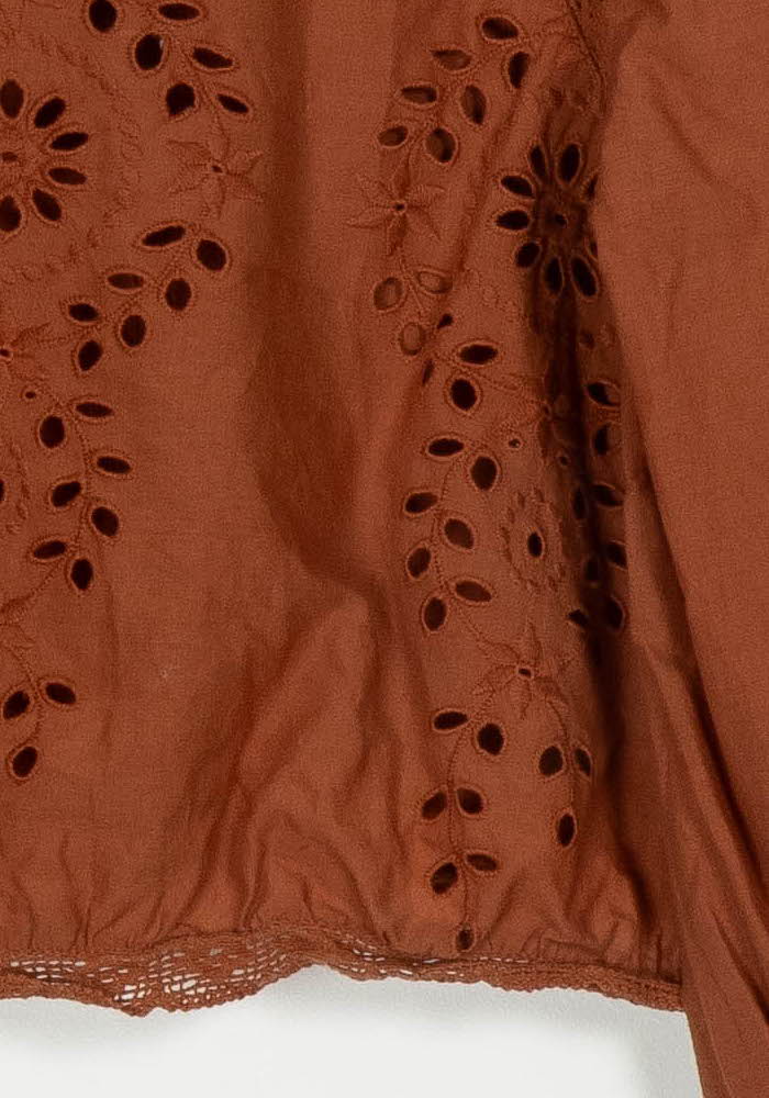 Blouse Orange - Taille XS/34 de la marque Sézane | PARAD120474 - Vendu par Paradigme - Image 3