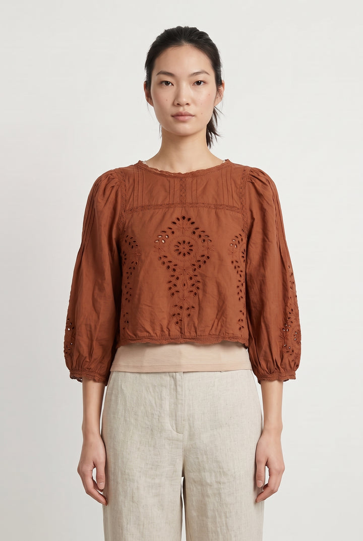 Blouse Orange - Taille XS/34 de la marque Sézane | PARAD120474 - Vendu par Paradigme - Image 1