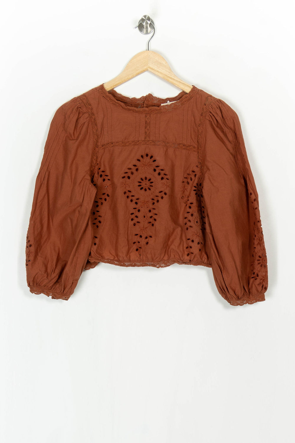 Blouse Orange - Taille XS/34 de la marque Sézane | PARAD120474 - Vendu par Paradigme - Image 2