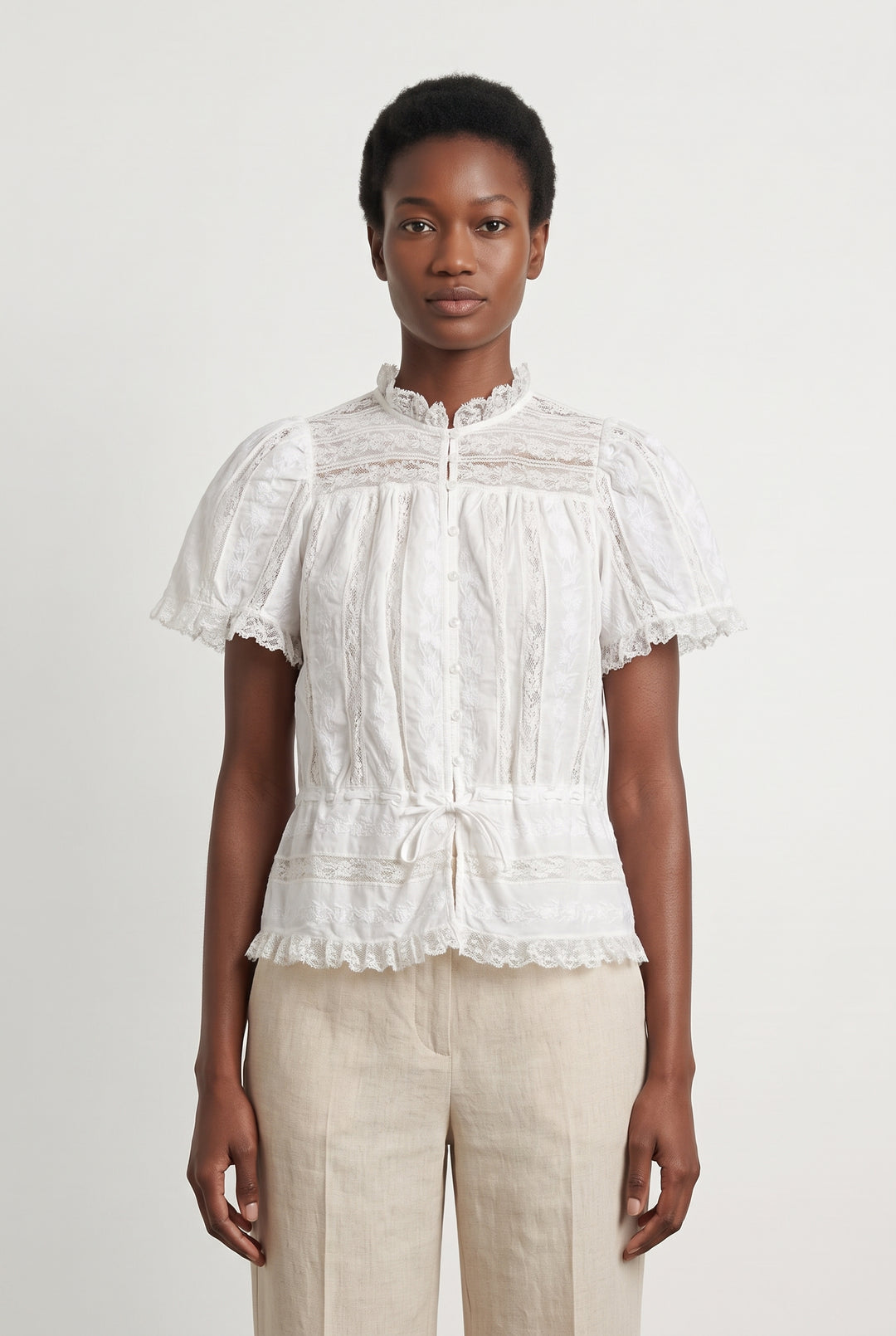 Blouse Blanche - Taille XS/34 de la marque Sézane | PARAD120475 - Vendu par Paradigme - Image 1