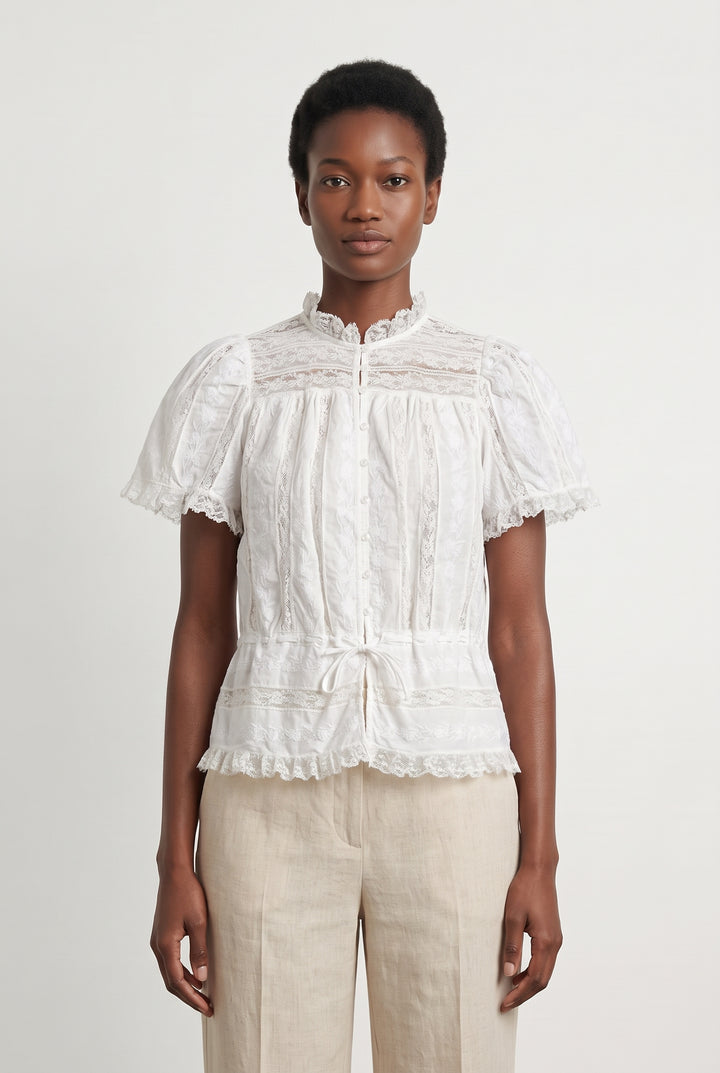 Blouse Blanche - Taille XS/34 de la marque Sézane | PARAD120475 - Vendu par Paradigme - Image 1