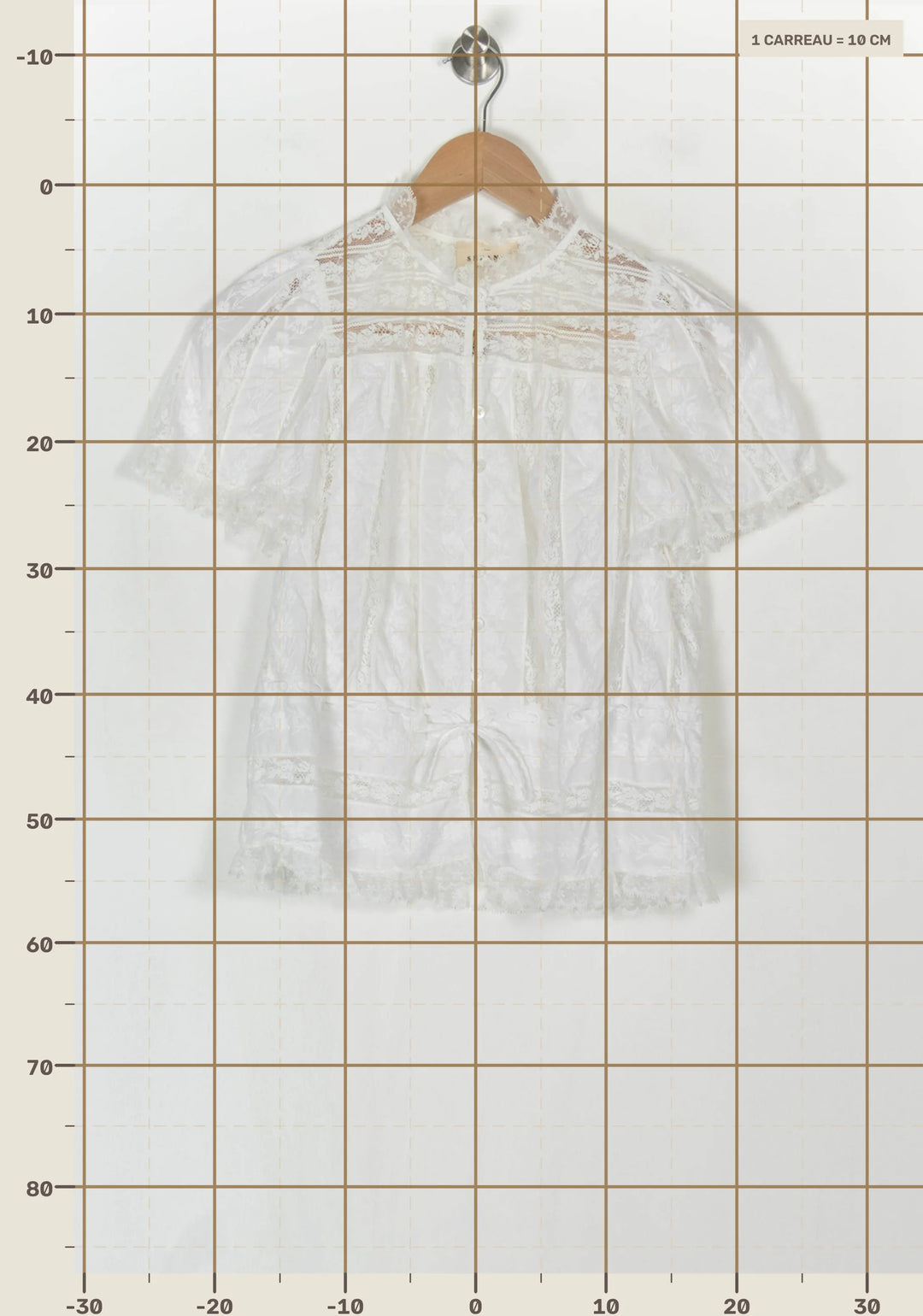 Blouse Blanche - Taille XS/34 de la marque Sézane | PARAD120475 - Vendu par Paradigme - Image 4