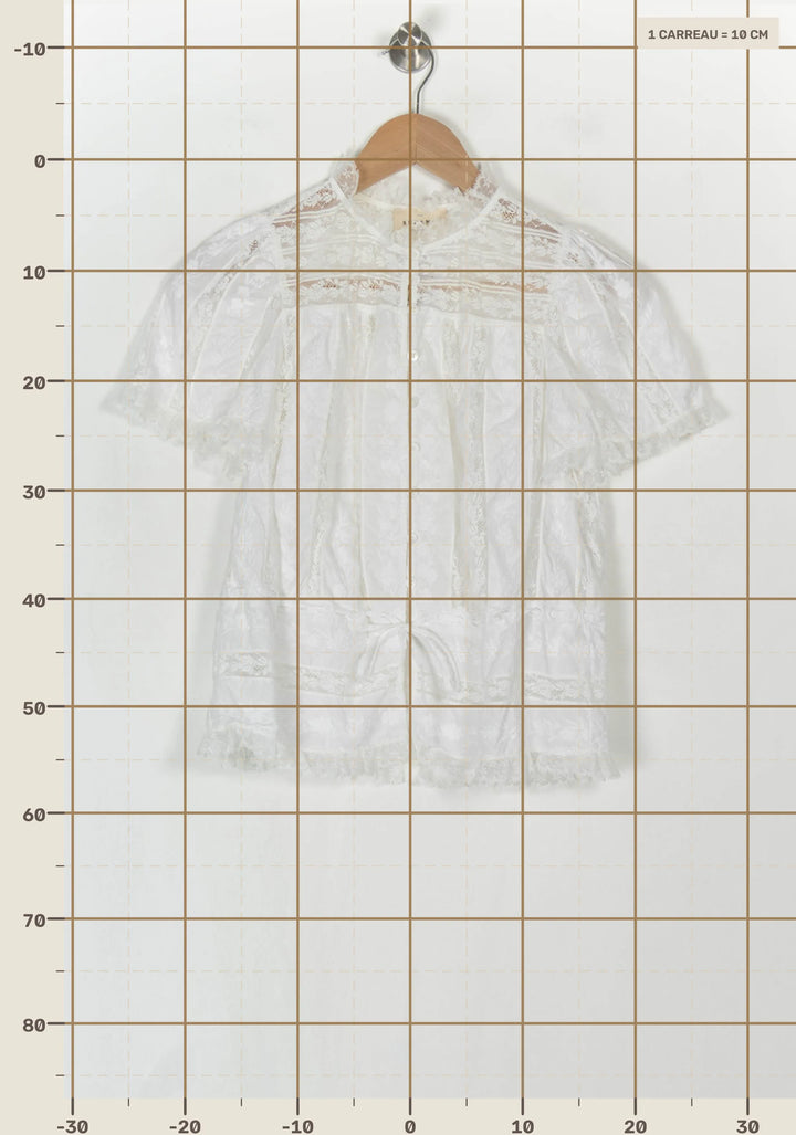 Blouse Blanche - Taille XS/34 de la marque Sézane | PARAD120475 - Vendu par Paradigme - Image 4