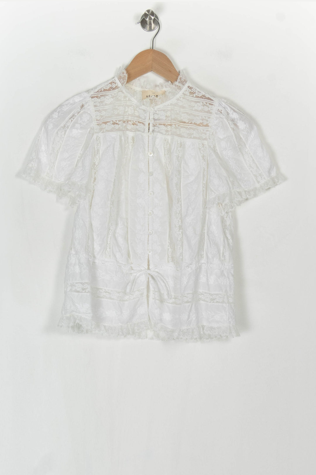 Blouse Blanche - Taille XS/34 de la marque Sézane | PARAD120475 - Vendu par Paradigme - Image 2