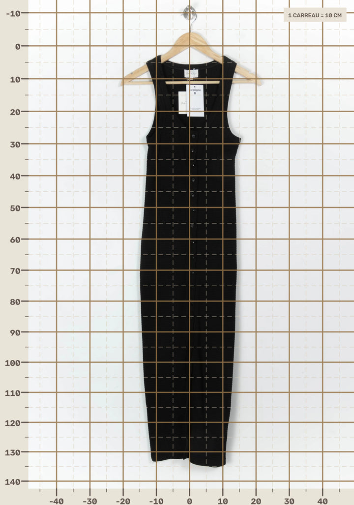 Robe Longue Noire - Taille XS/34 de la marque Maison Stella &amp; Suzie | PARAD120478 - Vendu par Paradigme - Image 4