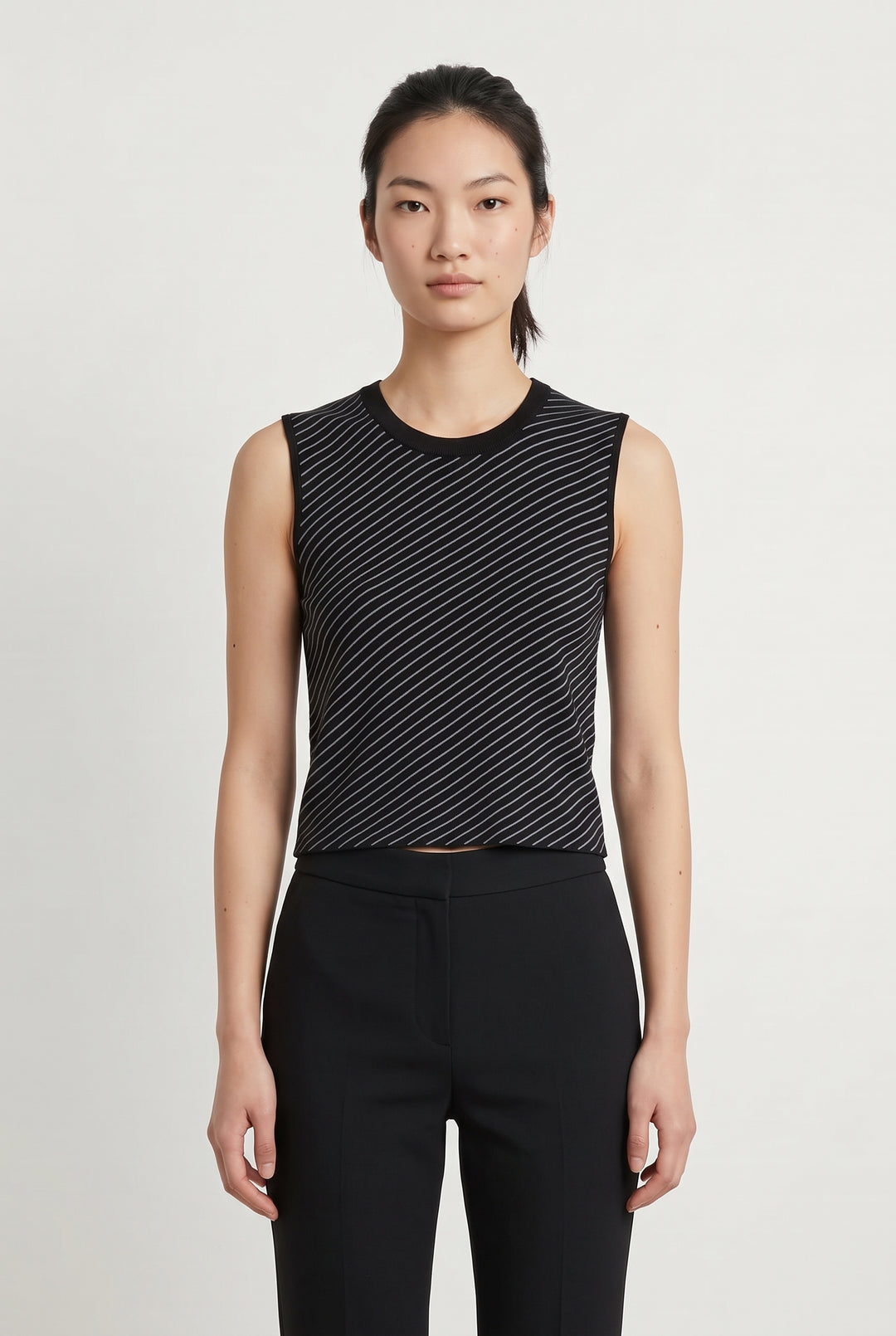 Débardeur Noir et Blanc - Taille S/36 de la marque Maje | PARAD120481 - Vendu par Paradigme - Image 1