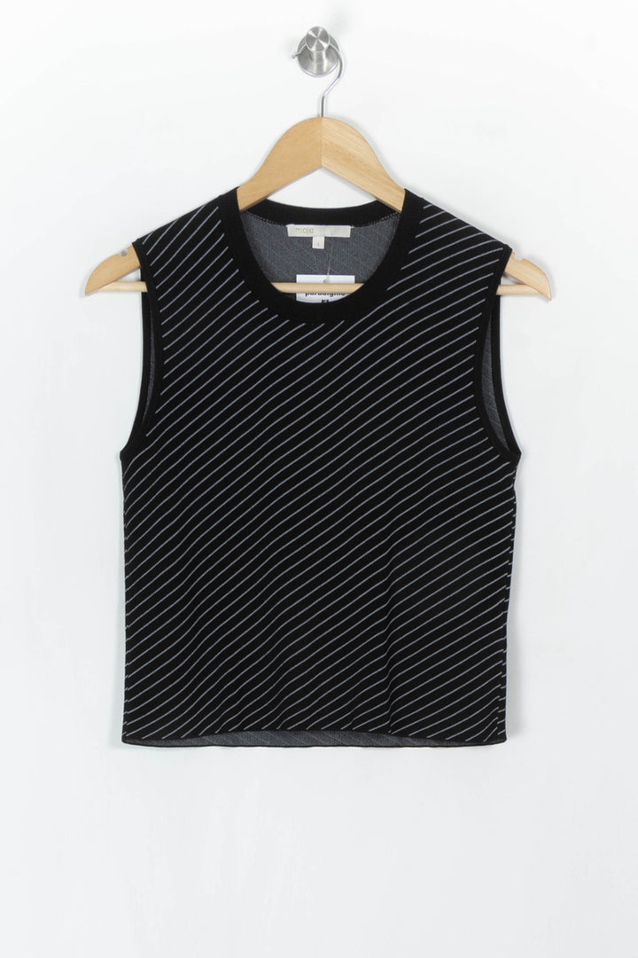 Débardeur Noir et Blanc - Taille S/36 de la marque Maje | PARAD120481 - Vendu par Paradigme - Image 2
