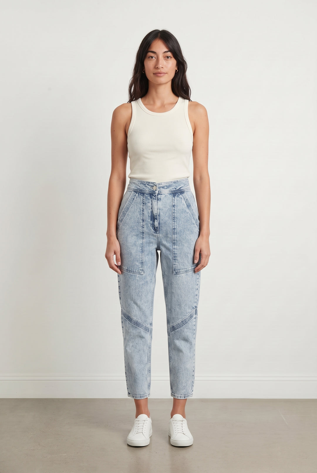 Jean Mom Bleu - Taille XS/34 de la marque ba&amp;sh | PARAD120484 - Vendu par Paradigme - Image 1