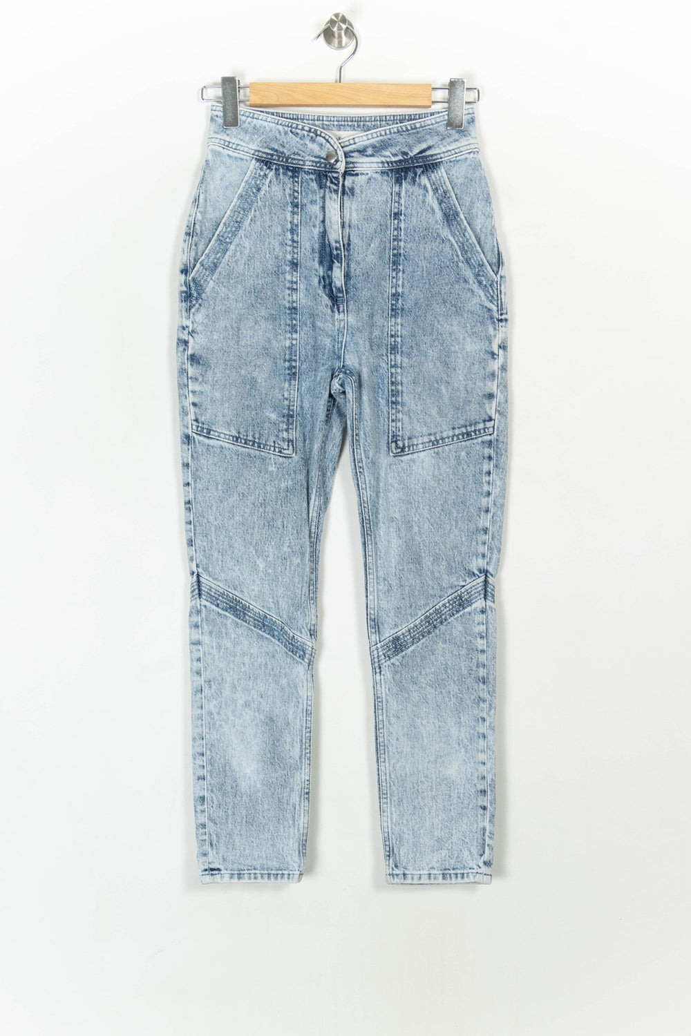 Jean Mom Bleu - Taille XS/34 de la marque ba&sh | PARAD120484 - Vendu par Paradigme - Image 2