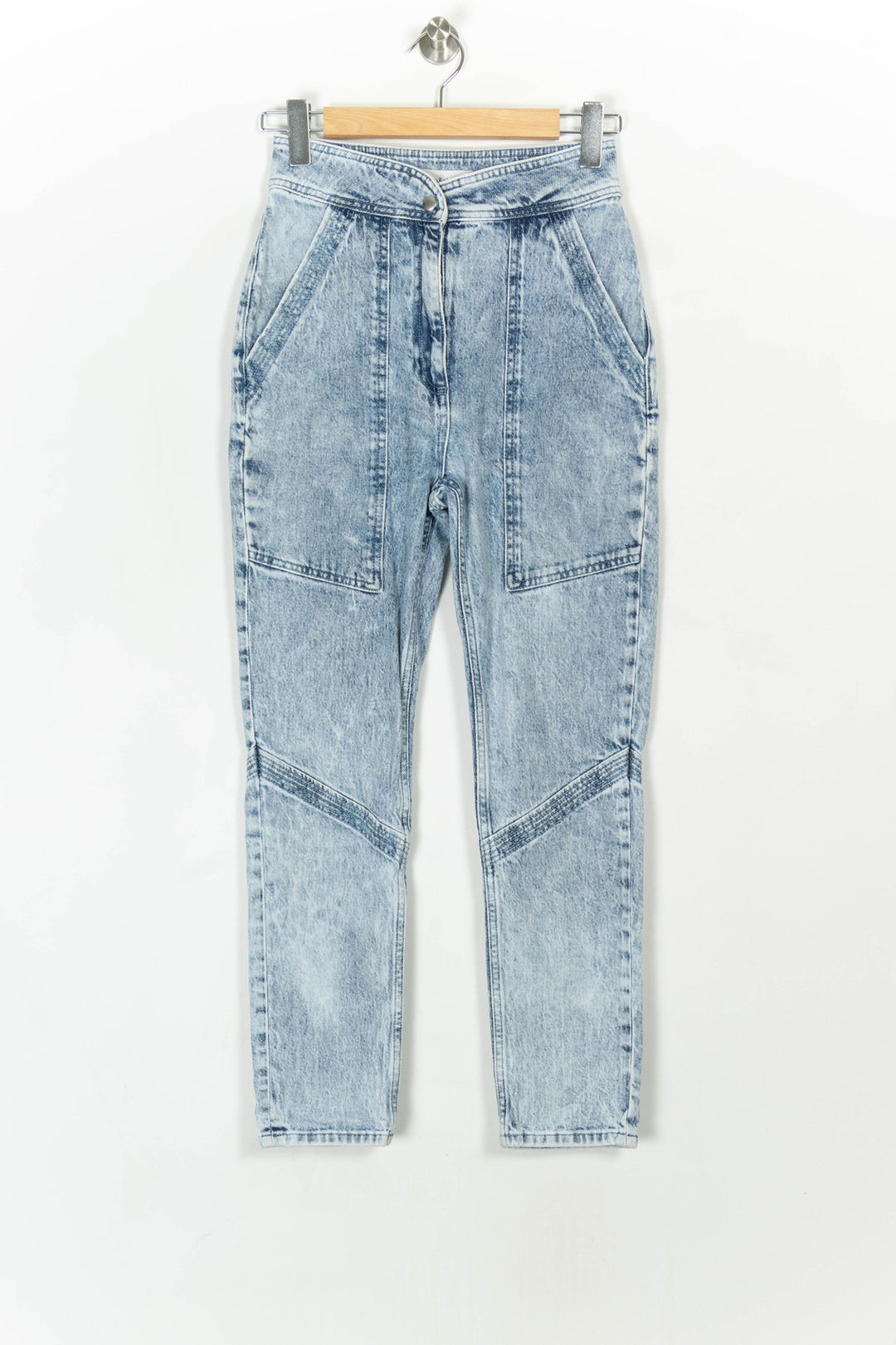 Jean Mom Bleu - Taille XS/34 de la marque ba&amp;sh | PARAD120484 - Vendu par Paradigme - Image 2