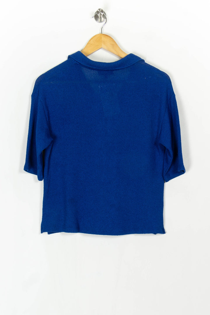 Blouse Bleue - Taille XS/34 de la marque Caroll | PARAD120487 - Vendu par Paradigme - Image 5