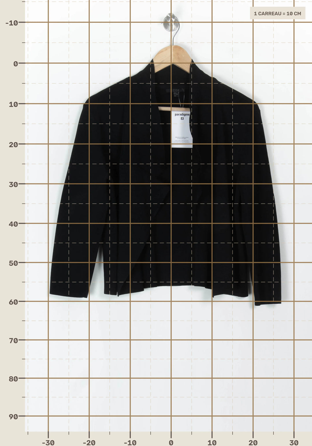 Cardigan Noir - Taille M/38 de la marque COS | PARAD120490 - Vendu par Paradigme - Image 4
