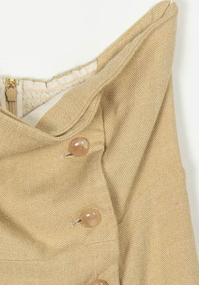 Robe Courte Beige - Taille S/36 de la marque Sézane | PARAD120492 - Vendu par Paradigme - Image 3