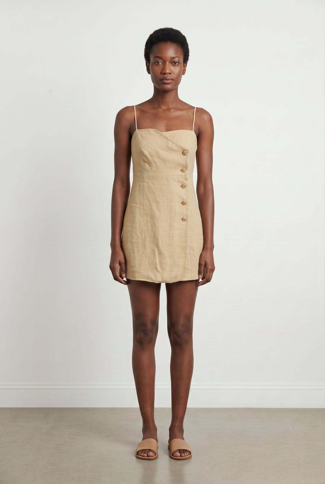 Robe Courte Beige - Taille S/36 de la marque Sézane | PARAD120492 - Vendu par Paradigme - Image 1