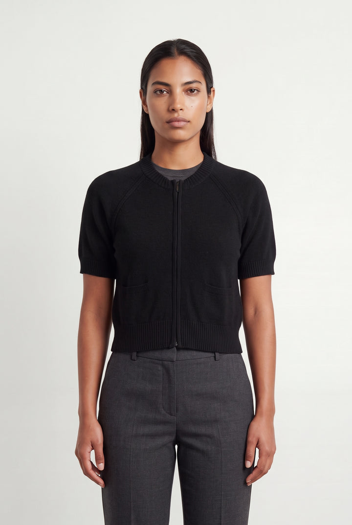 Gilet Noir - Taille L/40 de la marque Caroll | PARAD120496 - Vendu par Paradigme - Image 1