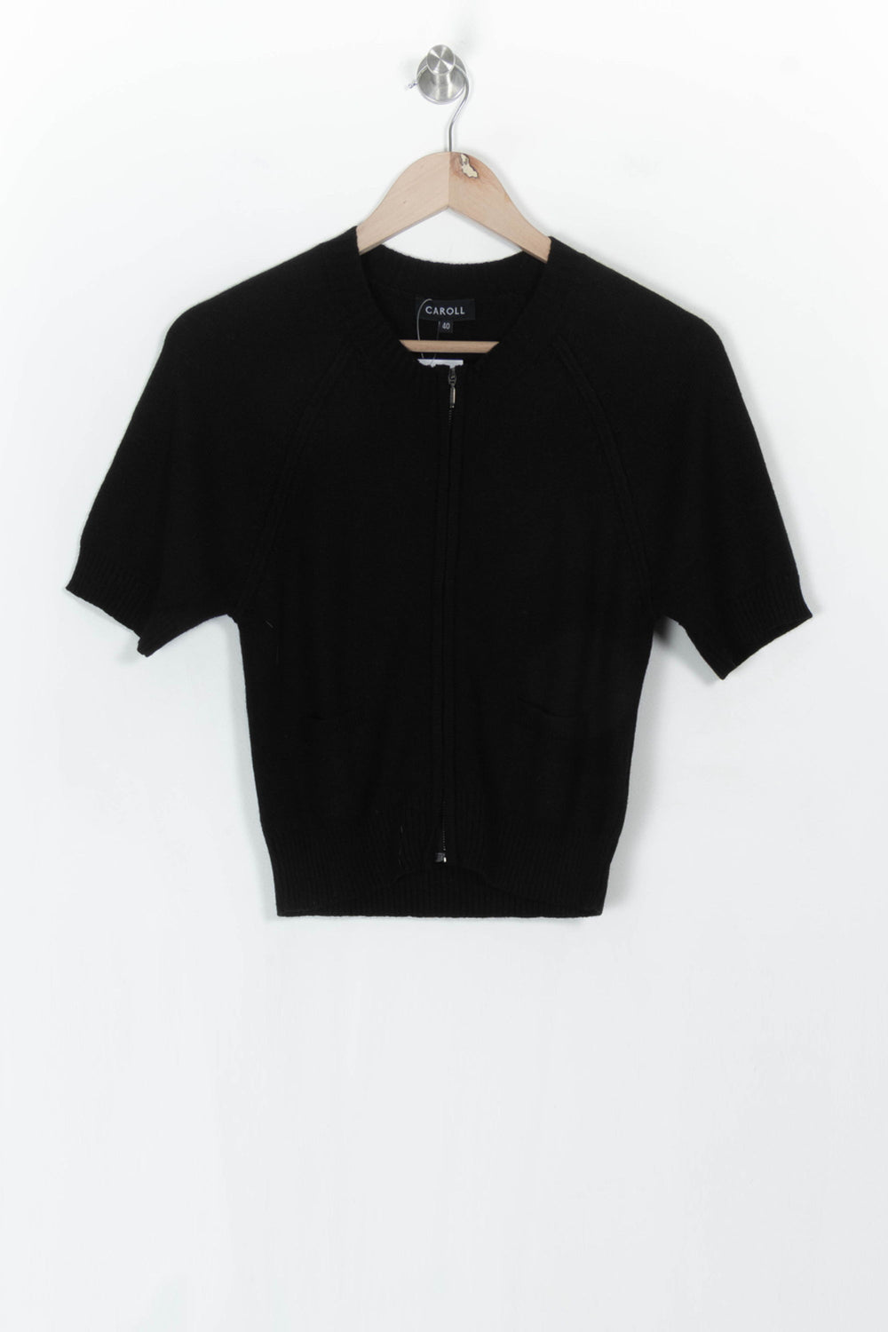 Gilet Noir - Taille L/40 de la marque Caroll | PARAD120496 - Vendu par Paradigme - Image 2