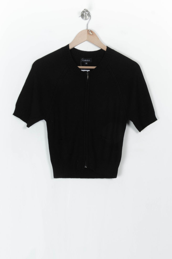 Gilet Noir - Taille L/40 de la marque Caroll | PARAD120496 - Vendu par Paradigme - Image 2