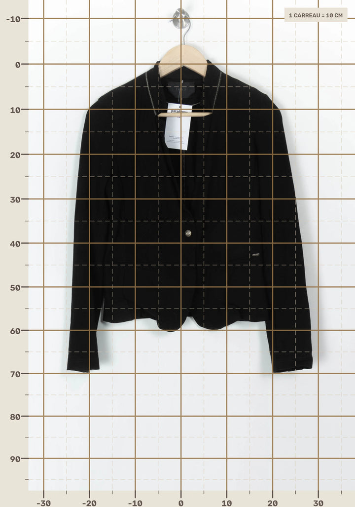 Veste Noire - Taille M/38 de la marque IKKS | PARAD120500 - Vendu par Paradigme - Image 4