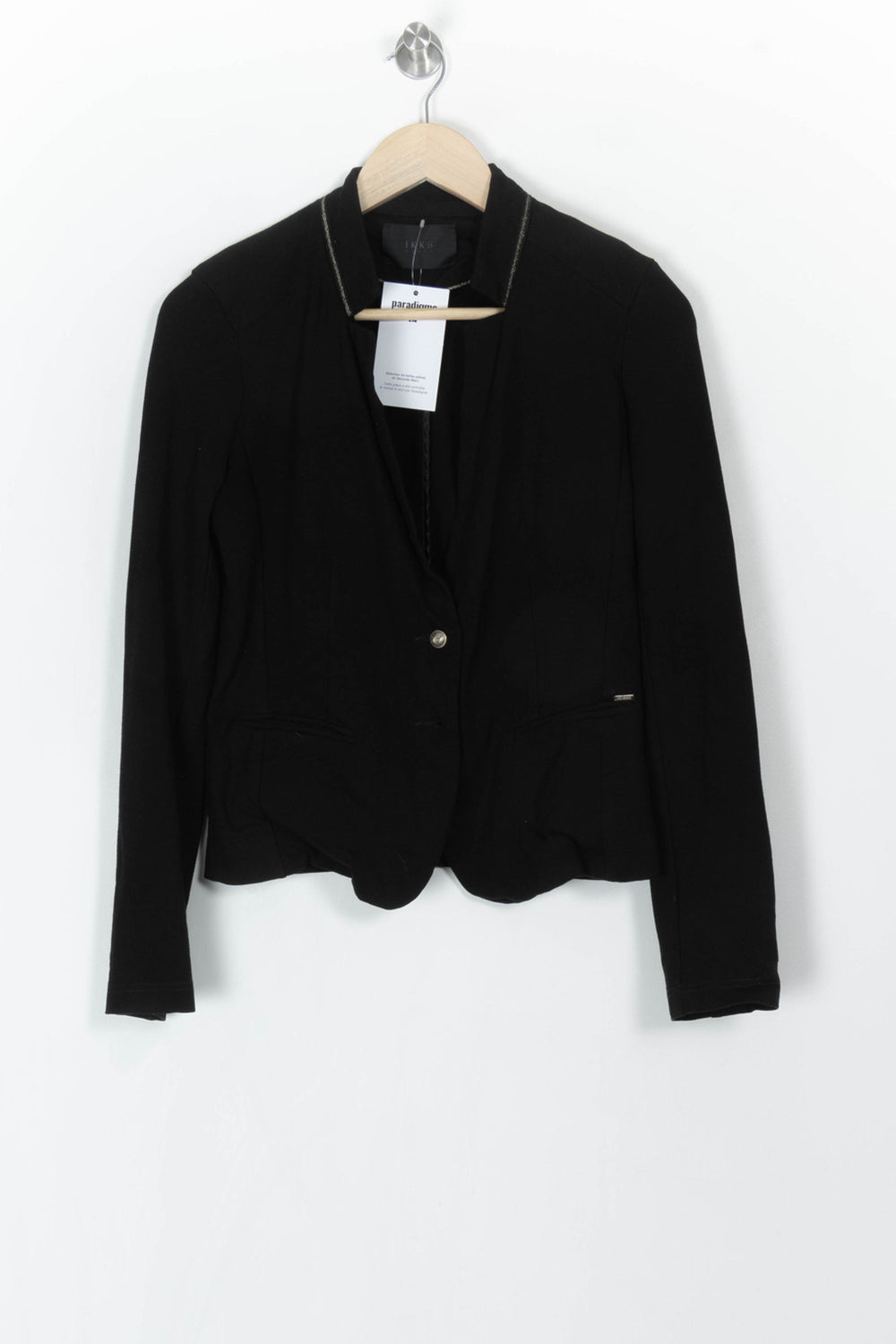 Veste Noire - Taille M/38 de la marque IKKS | PARAD120500 - Vendu par Paradigme - Image 2