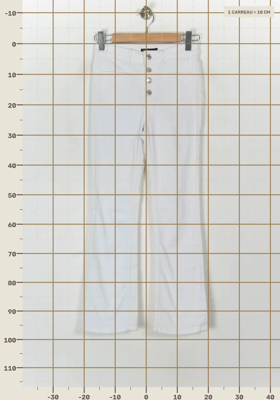 Jean Blanc - Taille S/36 de la marque Maje | PARAD120501 - Vendu par Paradigme - Image 4