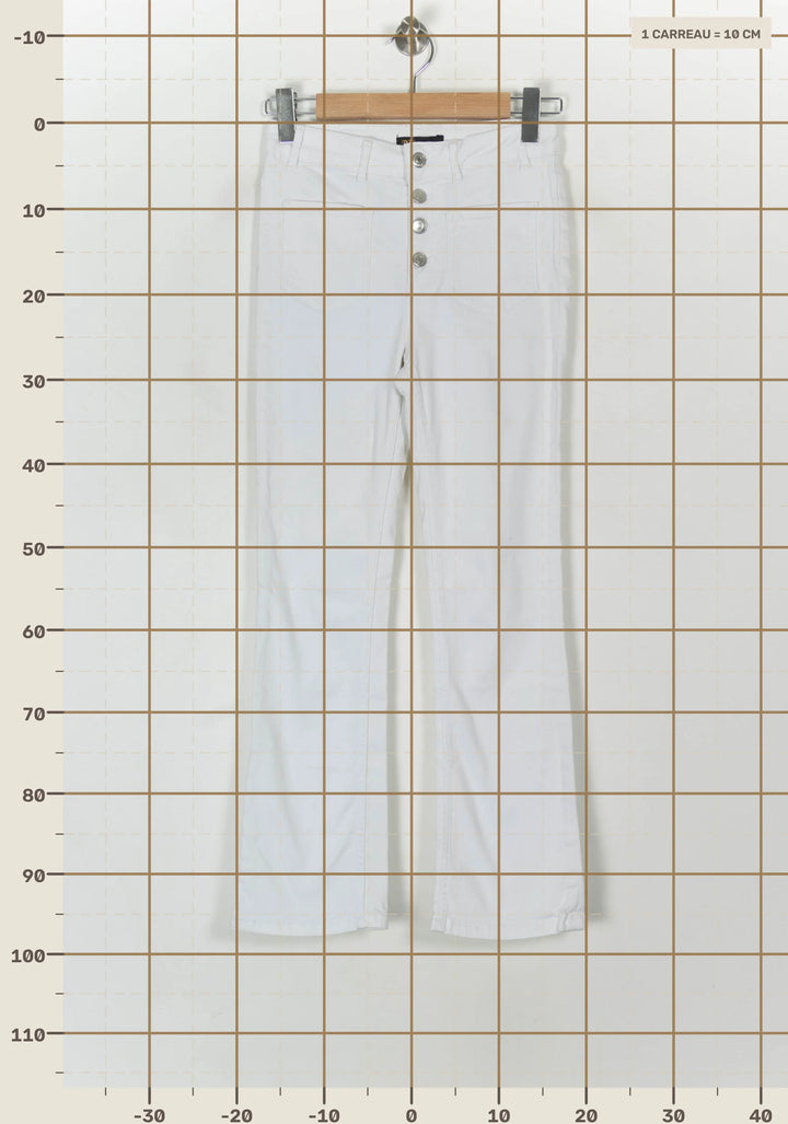 Jean Blanc - Taille S/36 de la marque Maje | PARAD120501 - Vendu par Paradigme - Image 4