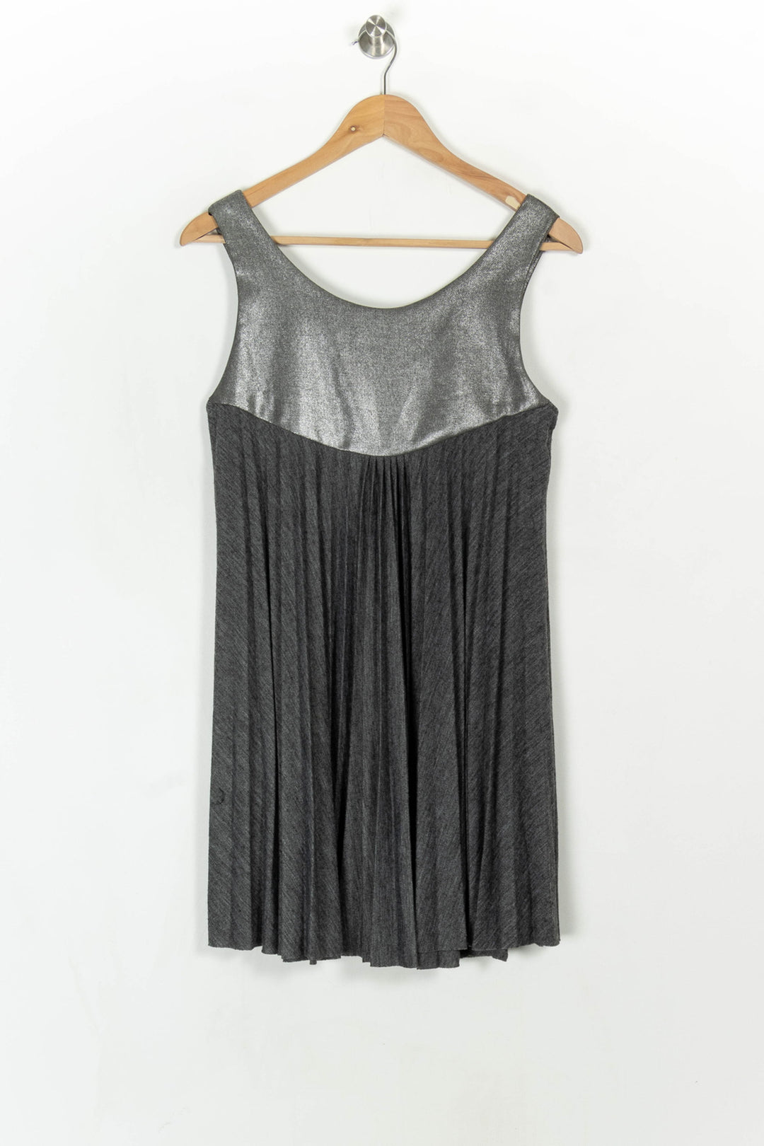 Robe Plissée Grise - Taille S/36 de la marque Maje | PARAD120502 - Vendu par Paradigme - Image 5
