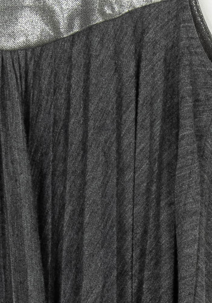 Robe Plissée Grise - Taille S/36 de la marque Maje | PARAD120502 - Vendu par Paradigme - Image 3