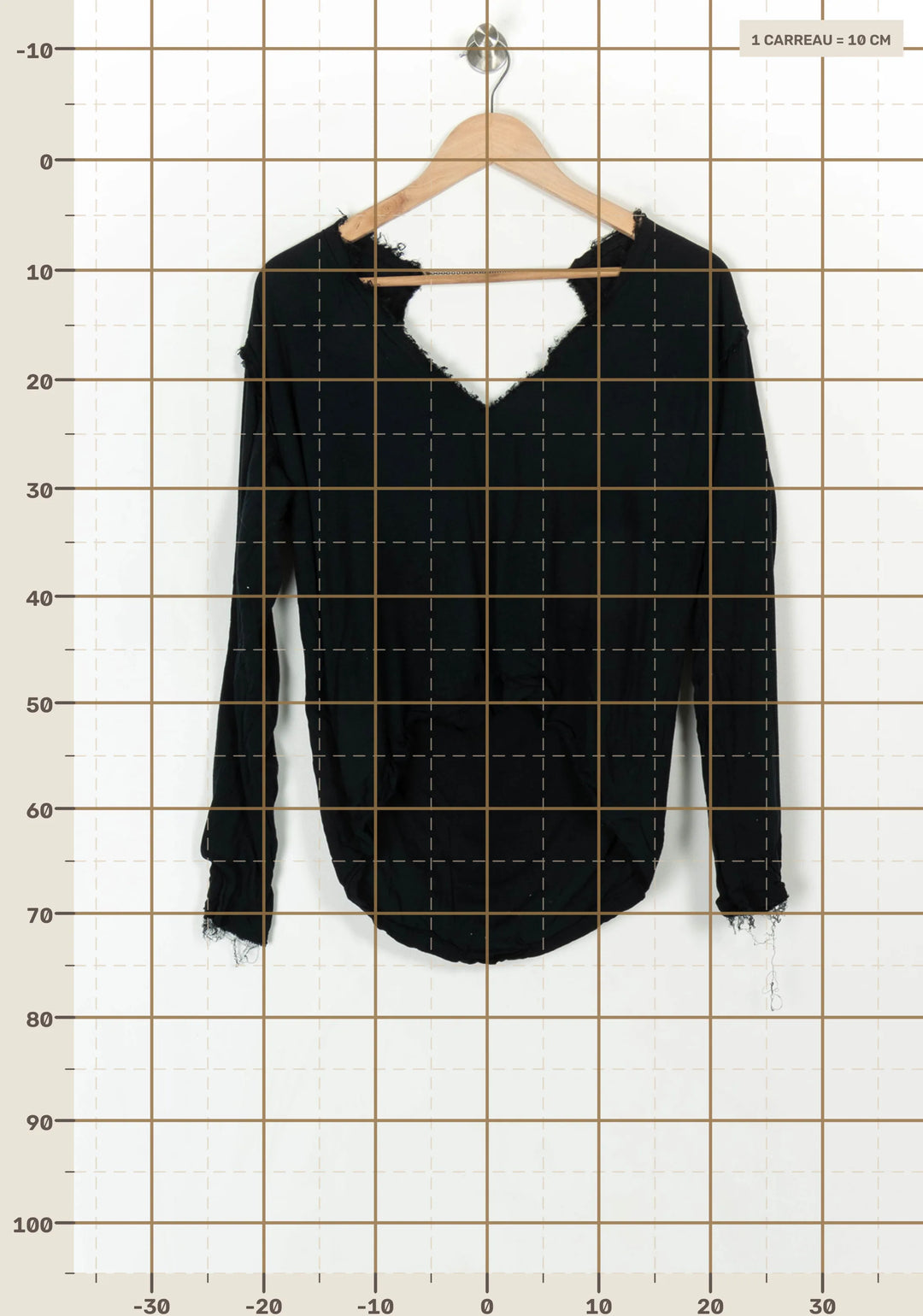 Blouse Noire - Taille M/38 de la marque Karma Koma | PARAD120503 - Vendu par Paradigme - Image 4