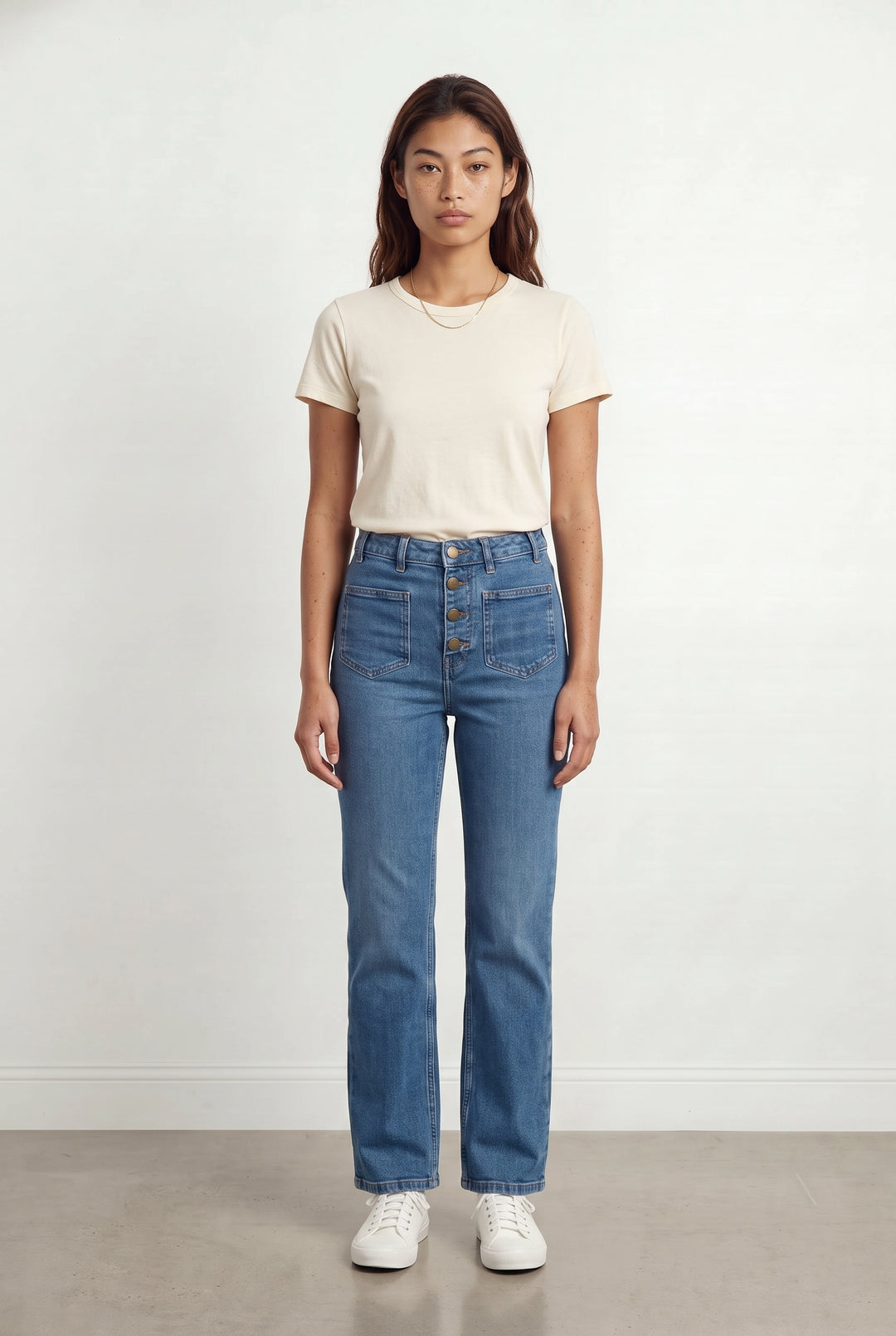 Jean Droit Bleu - Taille S/36 de la marque Maje | PARAD120509 - Vendu par Paradigme - Image 1