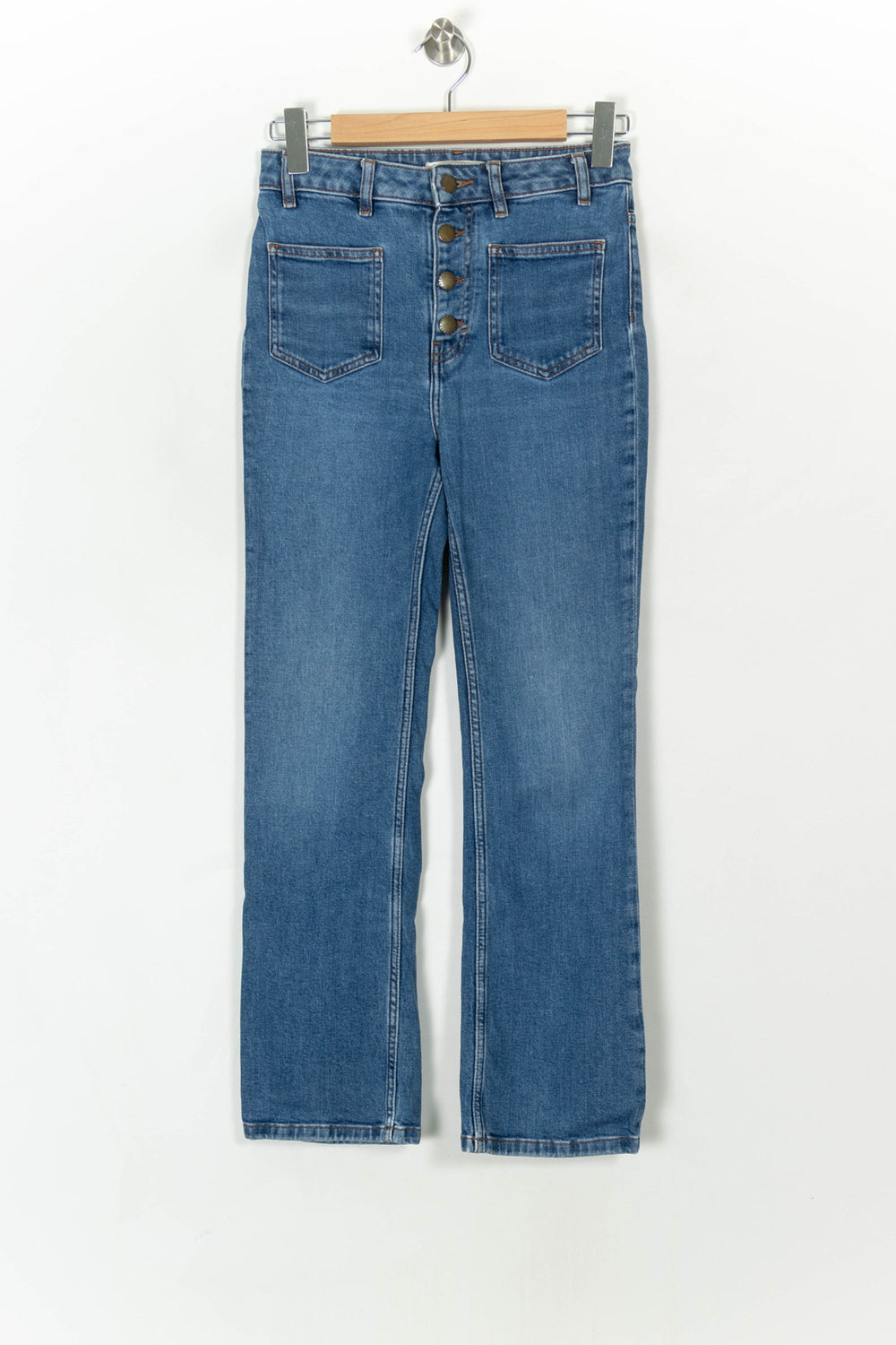 Jean Droit Bleu - Taille S/36 de la marque Maje | PARAD120509 - Vendu par Paradigme - Image 2