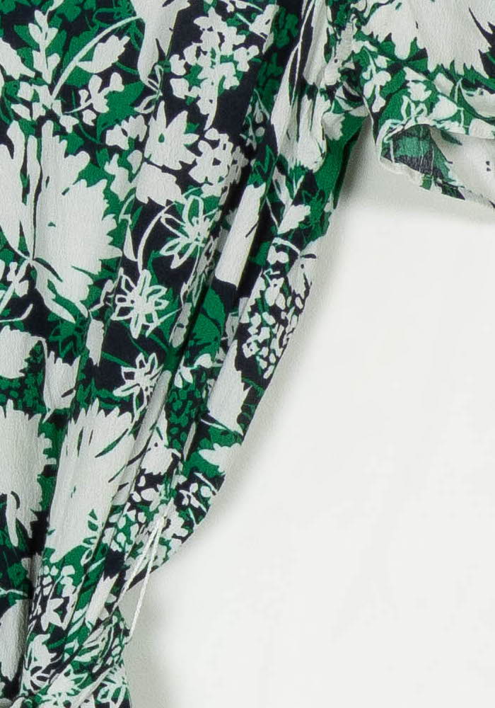 Robe Portefeuille Verte et Blanche - Taille M/38 de la marque ZAPA | PARAD120510 - Vendu par Paradigme - Image 3