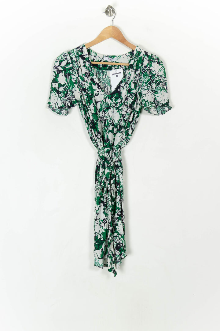 Robe Portefeuille Verte et Blanche - Taille M/38 de la marque ZAPA | PARAD120510 - Vendu par Paradigme - Image 2