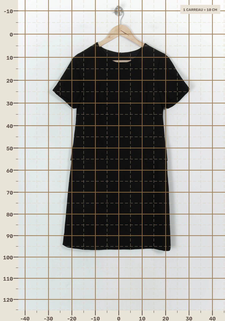 Robe Courte Noire - Taille M/38 de la marque Caroll | PARAD120511 - Vendu par Paradigme - Image 4